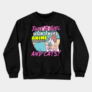 Anime & Cats Crewneck Sweatshirt